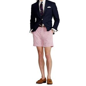 Polo Golf Ralph Lauren Pink & White Seersucker Striped Shorts Men’s Size 40
